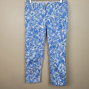 Lilly Pulitzer Sadie Stretch Crop Chino Capri Pant size 4